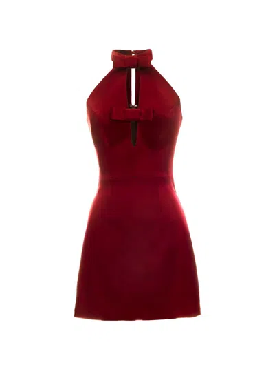 Dress The Population Mina Sleeveless Minidress In Burgundy