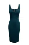 Dress The Population Sloane Sleeveless Sheath Dress In Green