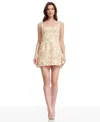 Dress The Population Devi Sequin Minidress In Black