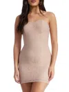 DRESS THE POPULATION WOMEN'S STRAPLESS LACE TUBE DRESS