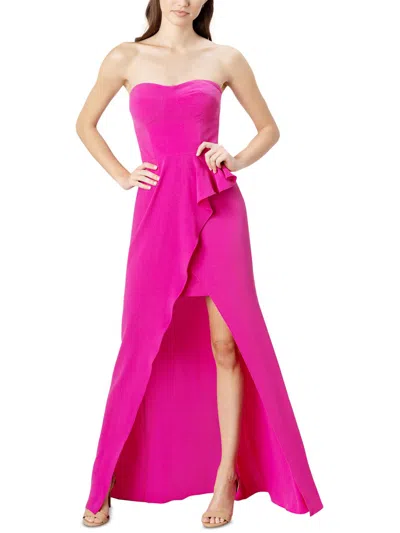 Dress The Population Womens Adjustable Maxi Maxi Dress In Pink