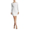 Dress The Population Lola Sequin Long Sleeve Body-con Minidress In Multi