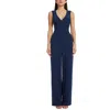 Dress The Population Miller Halter Jumpsuit In Blue