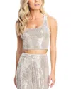DRESS THE POPULATION ZURI RACERBACK TOP