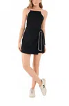 Dress To Alive Linen Romper In Black Grain In Black