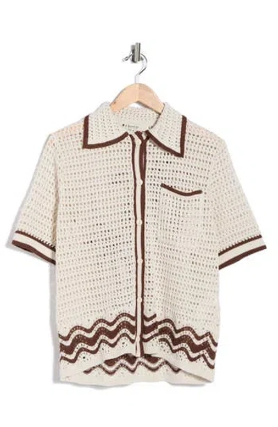 Dress To Collared Button Front Shirt In Multi