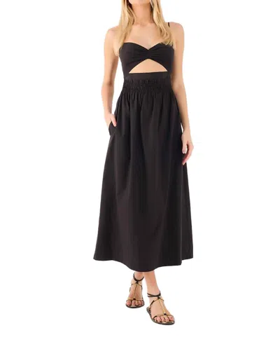 Dress To Cotton Cropped Dress In Black