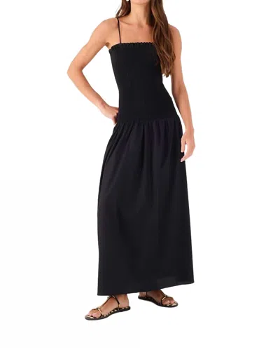 Dress To Cotton Cropped Lastex Dress In Black