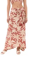 Dress To Cropped Crepe Skirt In Bahia Print Bahia Print In Bahia Print