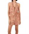 Dress To Cupuaçu Lagoon Print Blouse In Terracotta In Brown