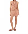 Dress To Cupuaçu Lagoon Printed Shorts In Terracotta In Pink