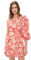 Dress To One-shoulder Floral Print Mini Dress In Summer Print In Summer Print