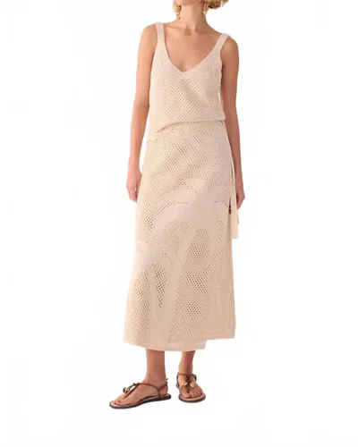 Dress To Oásis Knitted Skirt In Sand In Pink