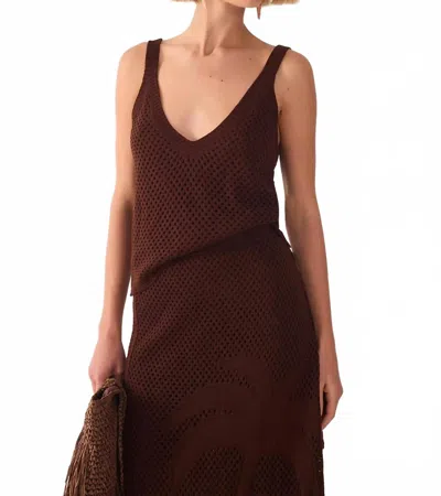 Dress To Oásis Tank Top In Cedar Brown