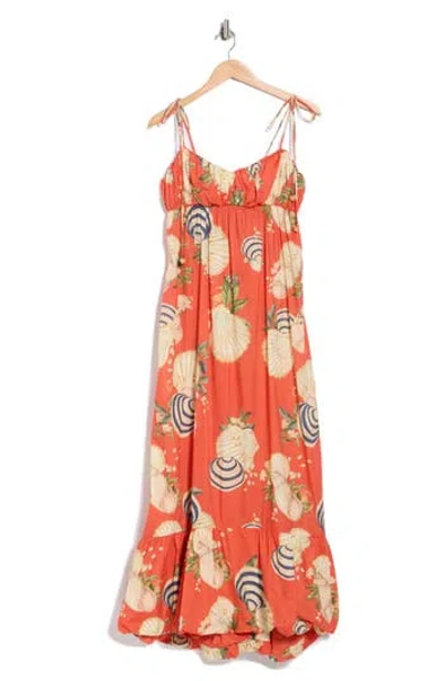 Dress To Sea Shell Print Dress In Multi