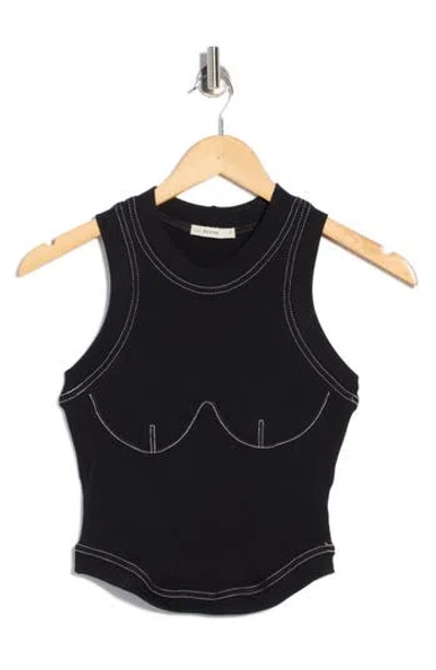 Dress To Tank Bust Detail Top In Black