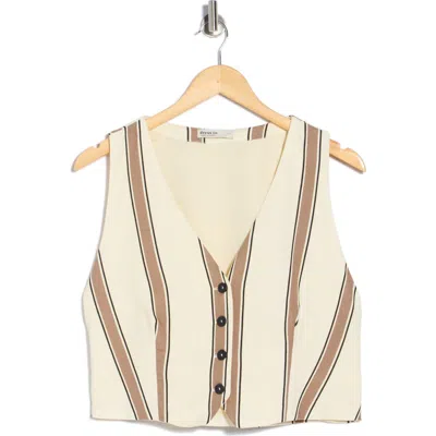 Dress To V-neck Stripe Vest In Multi