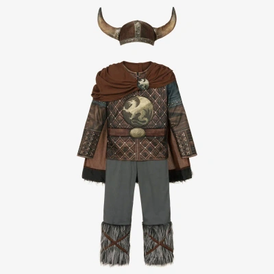 Dress Up By Design Kids'  Boys Viking King Dressing-up Costume In Brown