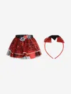 DRESS UP BY DESIGN GIRLS QUEEN OF HEARTS TUTU WITH HEADBAND SET M/L RED