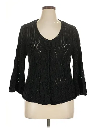 Pre-owned Dressbarn 3/4 Sleeve Blouse In Black