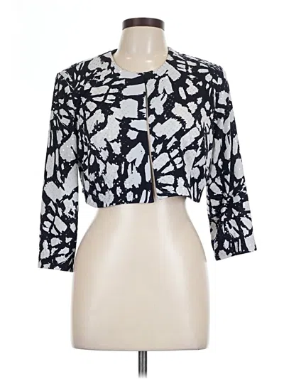 Pre-owned Dressbarn 3/4 Sleeve Blouse In Silver