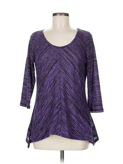 Pre-owned Dressbarn 3/4 Sleeve Top In Purple