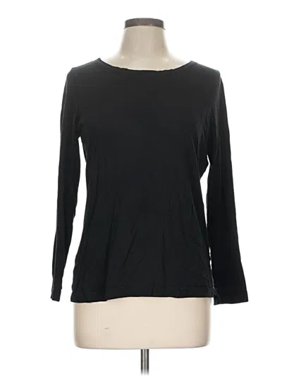 Pre-owned Dressbarn 3/4 Sleeve T-shirt In Black