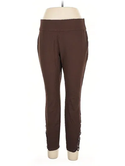 Pre-owned Dressbarn Active Pants In Brown
