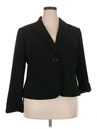 Pre-owned Dressbarn Blazer Jacket In Black