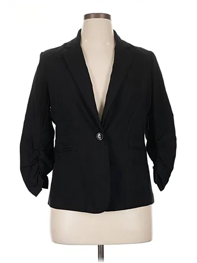 Pre-owned Dressbarn Blazer Jacket In Black