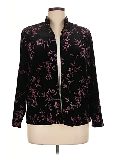 Pre-owned Dressbarn Blazer Jacket In Black