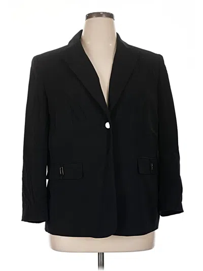Pre-owned Dressbarn Blazer Jacket In Black