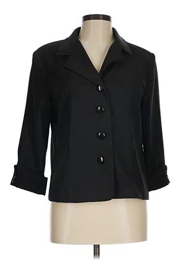 Pre-owned Dressbarn Blazer Jacket In Black