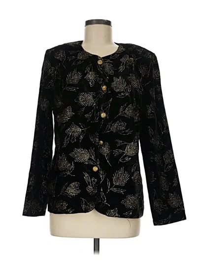 Pre-owned Dressbarn Blazer Jacket In Black