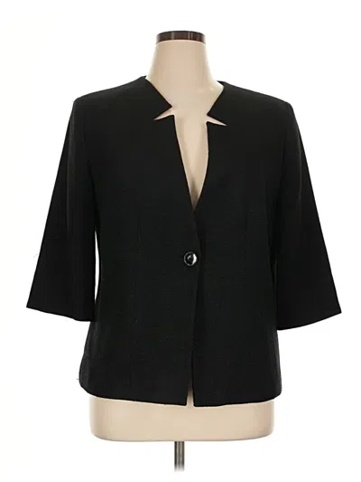 Pre-owned Dressbarn Blazer Jacket In Black