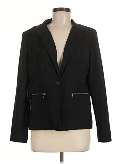 Pre-owned Dressbarn Blazer Jacket In Black