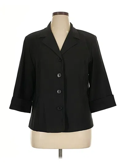 Pre-owned Dressbarn Blazer Jacket In Black