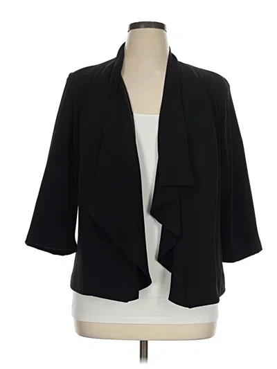 Pre-owned Dressbarn Blazer Jacket In Black