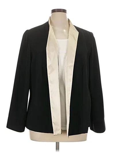 Pre-owned Dressbarn Blazer Jacket In Black