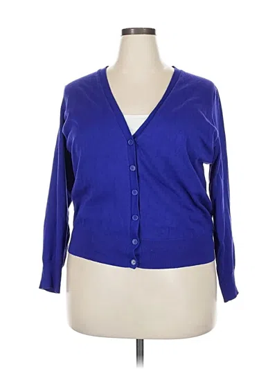 Pre-owned Dressbarn Blazer Jacket In Blue