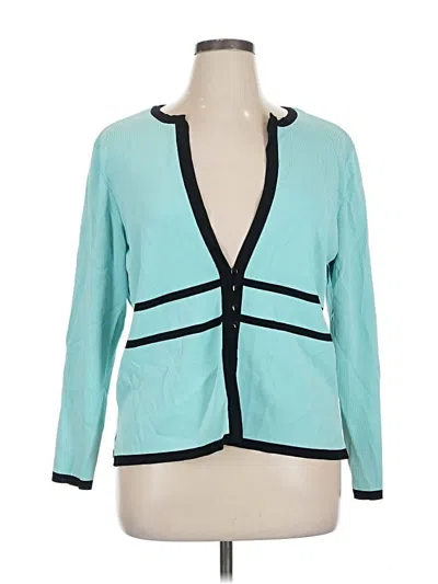 Pre-owned Dressbarn Blazer Jacket In Blue