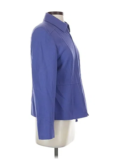 Pre-owned Dressbarn Blazer Jacket In Blue