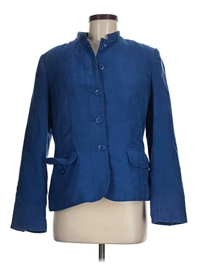 Pre-owned Dressbarn Blazer Jacket In Blue