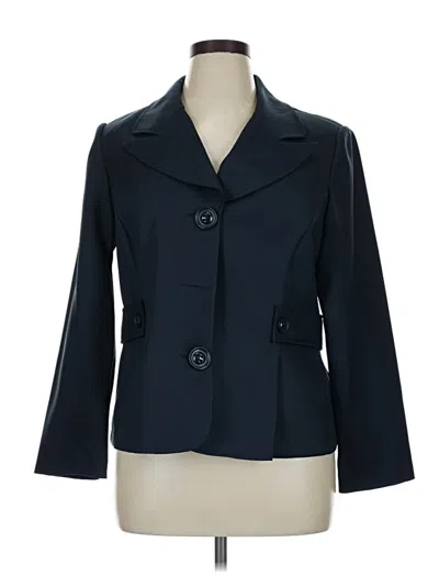 Pre-owned Dressbarn Blazer Jacket In Blue