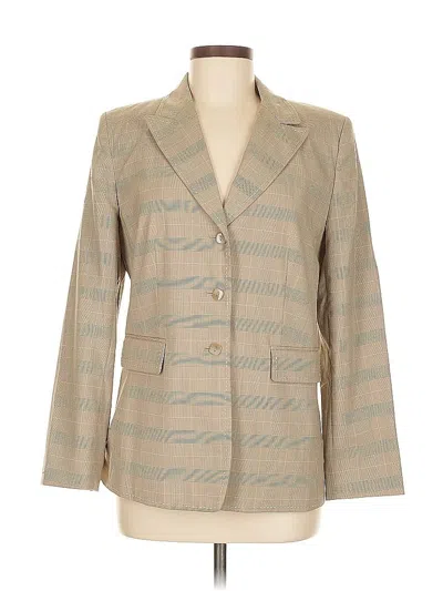 Pre-owned Dressbarn Blazer Jacket In Brown