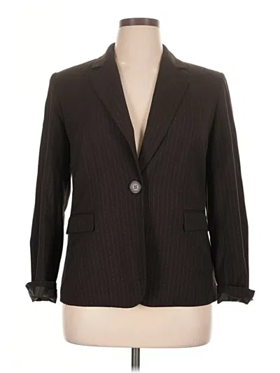 Pre-owned Dressbarn Blazer Jacket In Brown