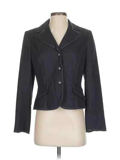 Pre-owned Dressbarn Blazer Jacket In Gray