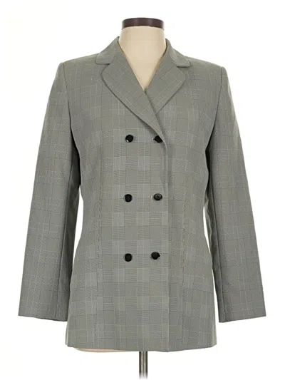 Pre-owned Dressbarn Blazer Jacket In Gray