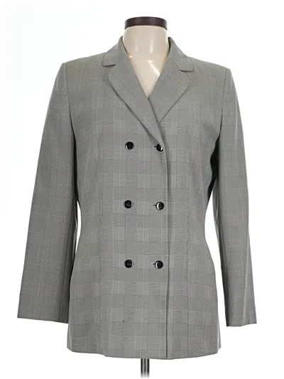Pre-owned Dressbarn Blazer Jacket In Gray