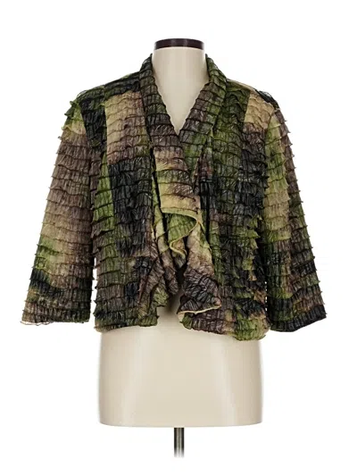 Pre-owned Dressbarn Blazer Jacket In Green